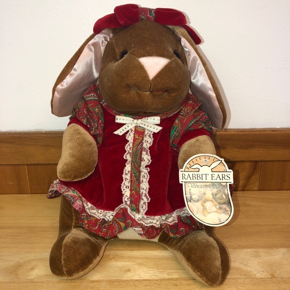 Vintage plush Velveteen￼ Rabbit ears￼Productions Random House Rabbit Ears. - Picture 1 of 8